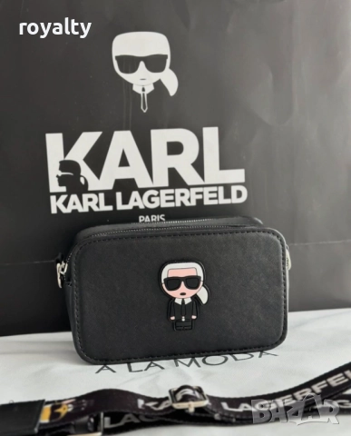 Karl Lagerfeld Черна Дамска Чанта 