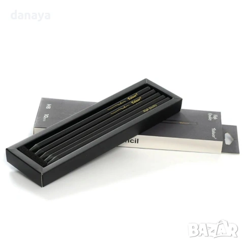 6531 Комплект черни графитни моливи HB, 10 броя, снимка 3 - Ученически пособия, канцеларски материали - 54024599