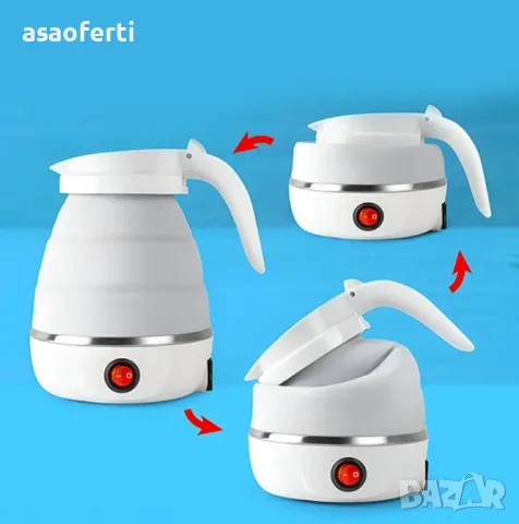 Сгъваема електрическа кана за пътуване, снимка 9 - Аксесоари за кухня - 49499371