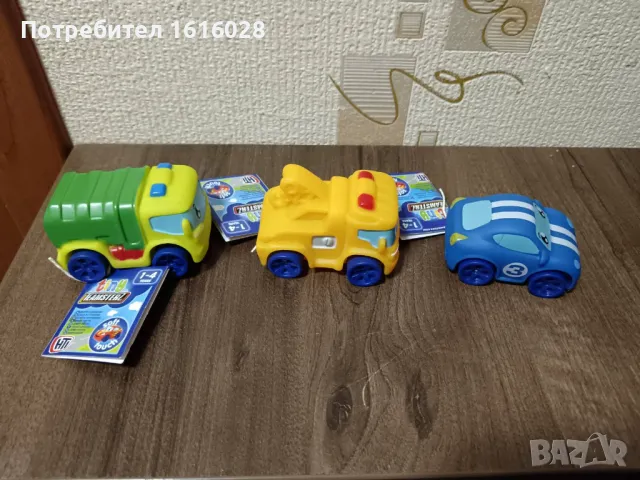 Коли играчки Tiny Teamsterz.Камион за боклук,Влекач,Спортен автомобил., снимка 5 - Коли, камиони, мотори, писти - 48493740