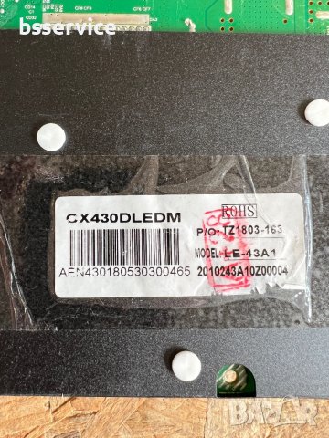 Телевизор 43” TP.MS3663S.PB801 / cx430dledm, снимка 3 - Части и Платки - 39692759