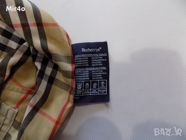 тренч burberrys vintage retro палто шлифер яке горнище худи суичър блуза фанела дамски оригинал M/L, снимка 6 - Палта, манта - 50585686