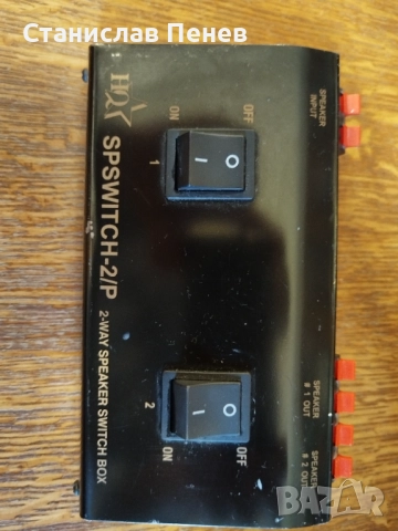 2-Way Speaker Switch Box, снимка 2 - Ресийвъри, усилватели, смесителни пултове - 52360570