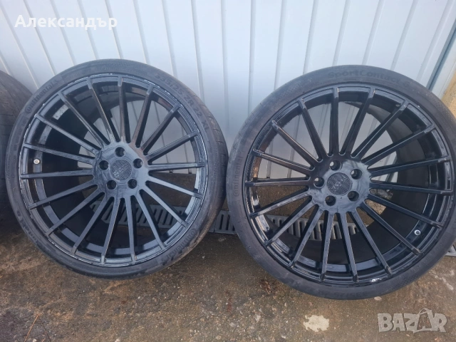 Джанти 22 цола 22x11.5J ET38 с гуми Continental 335/25 ZR22 – 4 броя - свалени от BMW X5, снимка 2 - Гуми и джанти - 54341568