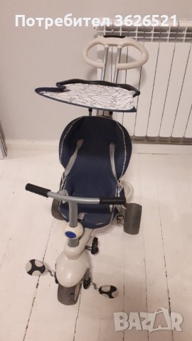 Детска Триколка Smart trike, 4 в 1, синя