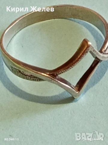 Марков сребърен АРТ НУВО пръстен дизайнерски модел 21407, снимка 7 - Пръстени - 52600858