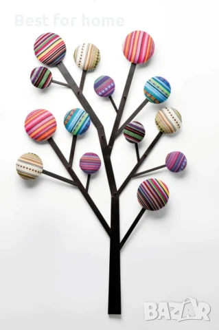  KARE Закачалка Bubble Tree от стомана- дърво с топчета