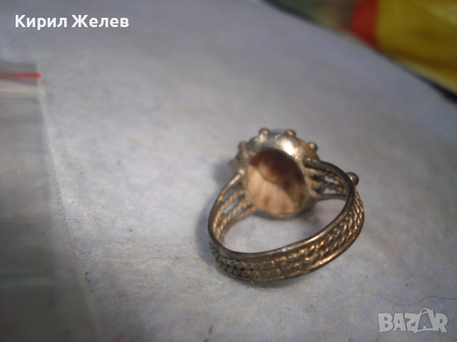 ВЪЗРОЖДЕНСКИ СРЕБЪРЕН СКЪПОЦЕНЕН ОСМАНСКИ ПРЪСТЕН - САЧАН РЪЧНА СТАРИННА МАЙСТОРСКА ИЗРАБОТКА 61021, снимка 12 - Антикварни и старинни предмети - 36378282