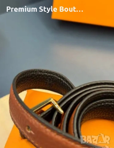 Колани louis vuitton от естествена кожа в кутия 2см., снимка 5 - Колани - 53932403