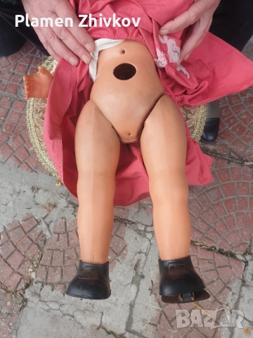 много стара италианска кукла /маркирана /, снимка 6 - Антикварни и старинни предмети - 52493732