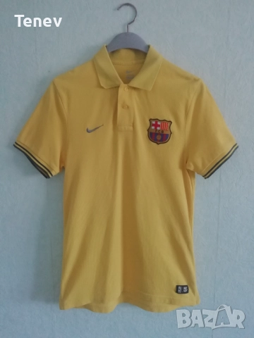 Barcelona Nike Camp Nou Polo оригинална поло тениска Барселона Камп Ноу жълта 