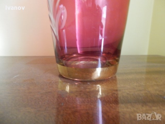 Ретро арт гравирана ваза, снимка 4 - Вази - 30360183