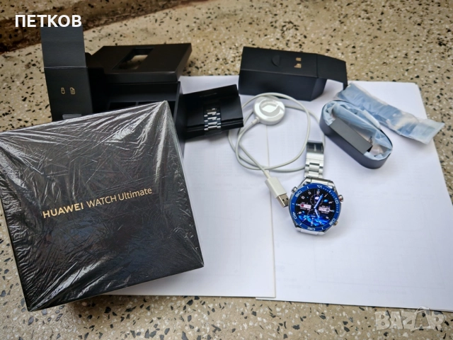 Huawei Watch Ultimate Blue Titanium, снимка 2 - Смарт часовници - 52104883