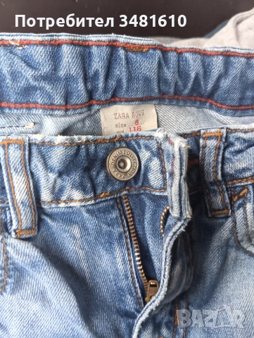 Детски дънки Zara, спортен екип, къси панталони, снимка 3 - Детски панталони и дънки - 50826121