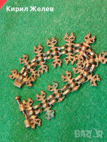 АВТЕНТИЧНА ВЪЗРОЖДЕНСКА БРОНЗОВА ГРИВНА с ЩИФТ РЯДКА МАЙСТОРСКА ИЗРАБОТКА 4963, снимка 4 - Антикварни и старинни предмети - 30636705