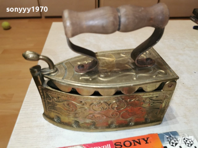 СТАРА ЮТИЯ-МЕД/МЕСИНГ-ВНОС SWISS 1701261836, снимка 5 - Антикварни и старинни предмети - 53134311