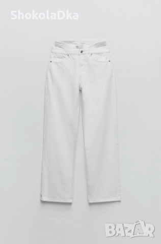 Дънки Zara с детайл на талията размер 34, снимка 4 - Дънки - 52119068
