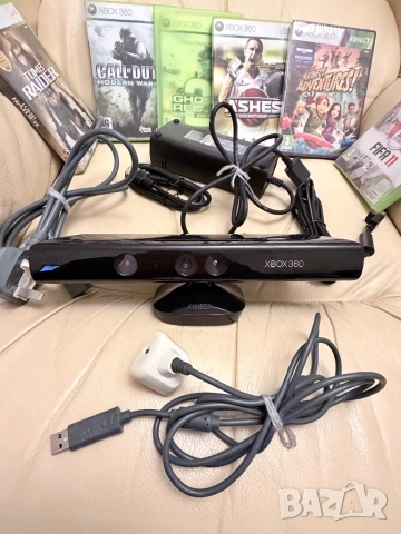 Xbox 360 S + Kinect | Пълен комплект + игри | Работи отлично, снимка 2 - Xbox конзоли - 52856309