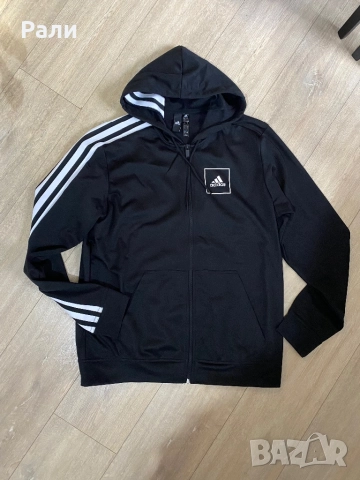 суитшър Adidas M 3 S Pique FZ, снимка 4 - Суичъри - 48559812