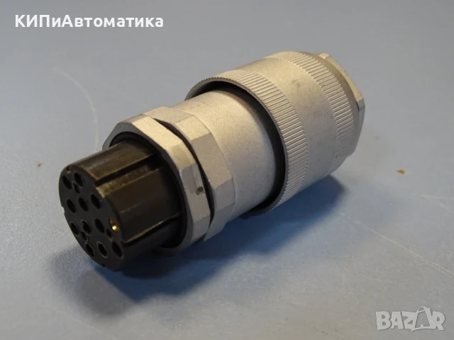 куплунг EUCHNER BS12 connector 12pin gold plated 250V 6A, снимка 2 - Резервни части за машини - 50504930