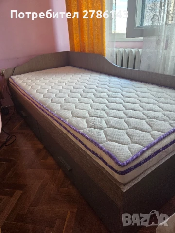 Единично легло с матрак