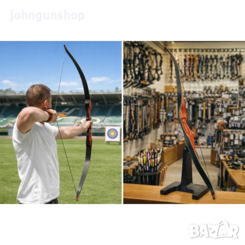 RAGIM BLACK BEAR – 58" еднокорпусен традиционен лък, снимка 2 - Лъкове и арбалети - 54049616