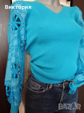 дамска блуза +дънки, снимка 6 - Блузи с дълъг ръкав и пуловери - 52901806