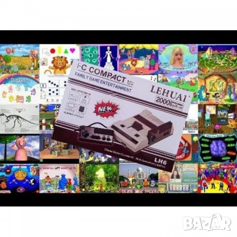 Игрална конзола за TV Lehuai ,Вградени 2000 игри ,Два джойстика, снимка 2 - Други игри и конзоли - 34526266
