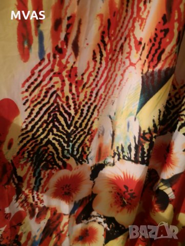 Нова дълга лятна рокля с етикет M, снимка 5 - Рокли - 29565496