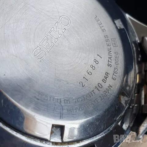 Seiko Chronograph 6T63-00E0, снимка 6 - Антикварни и старинни предмети - 48557133