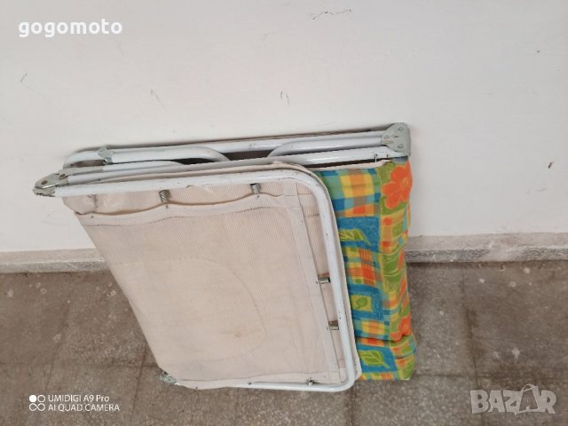 Туристически креват, шезлонг, сгъваемо легло с матрак, дюшек, снимка 12 - Къмпинг мебели - 36899963