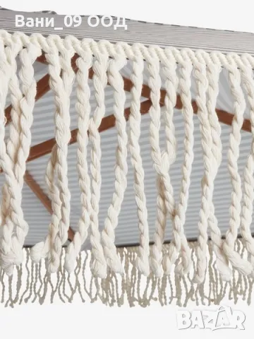 Градински чадър с ресни, снимка 3 - Градински мебели, декорация  - 50236965