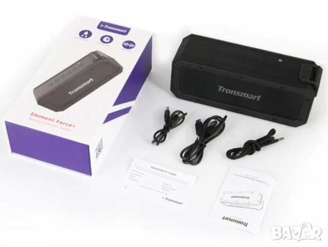IPX7 Водоустойчива Kолона Tronsmart Element Force+ 40W 3D Бас Сензор Глас Контрол TWS NFC SoundPulse, снимка 12 - Слушалки и портативни колонки - 42794617