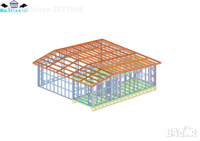 Къща,Бунгало,Преместваема къща,Сглобяеми къщи,Модулни,Жилищни-68м²