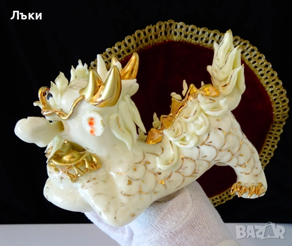 Китайска порцеланова фигура куче Foo,пазител на дома. , снимка 13 - Статуетки - 51488476