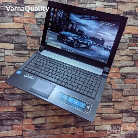 4-Ядрен Геймърски лаптоп - Asus N53S, i7-2670QM upTo 3 GHz, 128GB SSD, 8GB RAM, GT550M +нова батерия