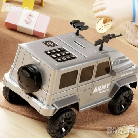 5568 Касичка сейф Полицейски джип с лицев скенер, снимка 3 - Други - 48462886