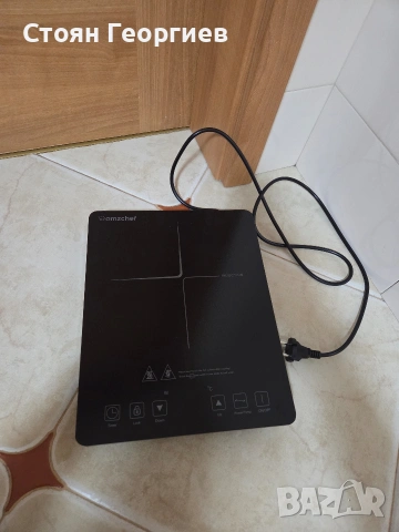 Единичен индукционен котлон Amzchef (модел SK-20CB16T).  