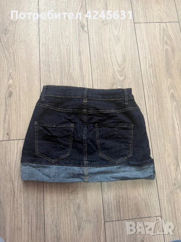 Дънкова пола , снимка 2 - Поли - 54092429