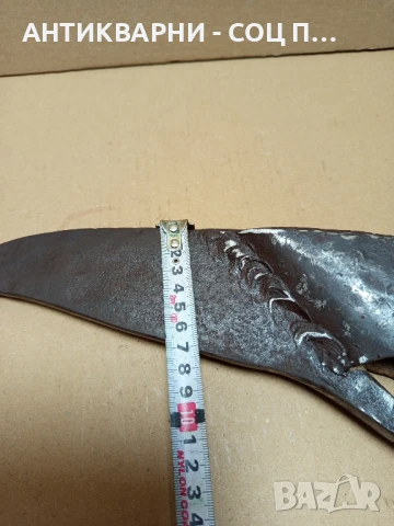 Стар Ръчно Кован Инструмент Тегло 1.300кг., снимка 16 - Антикварни и старинни предмети - 50489271