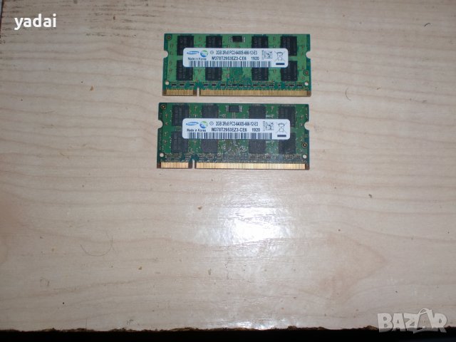 Ram за лаптоп DDR2 800 MHz, PC2-6400,2Gb,Samsung. НОВ.Кит 2 Броя