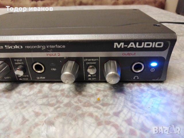 M-audio firewire solo-recording interfase, снимка 3 - Ресийвъри, усилватели, смесителни пултове - 31042822