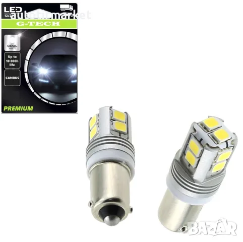 LED крушка бяла BA9s G – Tech 12/24V – T466