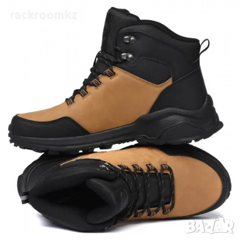 Мъжки зимни обувки в кафяв цвят модел: 31055-3 Camel, снимка 4 - Мъжки боти - 48552449