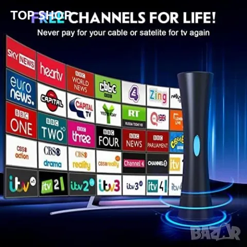 Нова Вътрешна телевизионна антена голям обхват силен сигнал телевизор, снимка 6 - Приемници и антени - 49309192