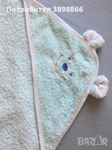 Бебешки хавлии за баня с качулка, снимка 4 - За банята - 44384166