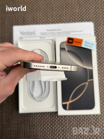 НОВ‼️ Гаранция‼️ iPhone 16 PRO MAX ⚠️Лизинг от 78лв/м ⚠️ 256 Natural titanium, снимка 9 - Apple iPhone - 52576021