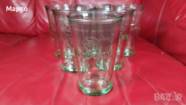 Стъклени чаши Бакарди, BACARDI, снимка 7 - Чаши - 54240050