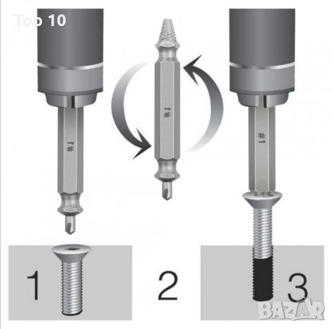Екстрактори за развалени болтове, видии , снимка 3 - Други инструменти - 31567351