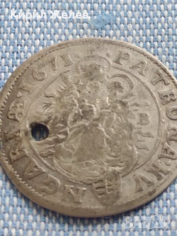 Сребърна монета 6 кройцера 1671г. Леополд първи Кремниц Унгария 13774, снимка 8 - Нумизматика и бонистика - 42890187